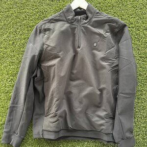 Water-Repellent Quarter-Zip Golf Shell - Black